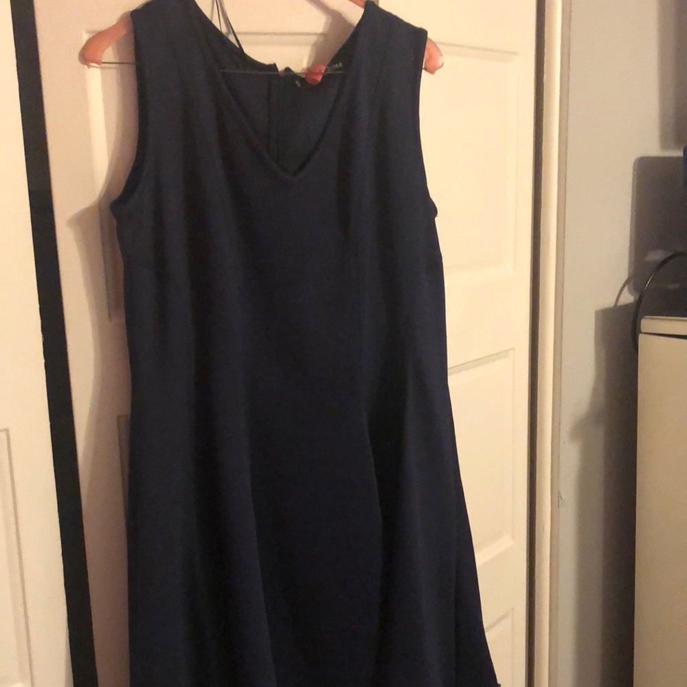 Navy blue dress at its finest! Never wrinkle for to dress!